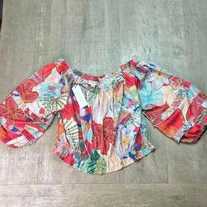 Rachel Zoe cropped blouse, size Large, NWT